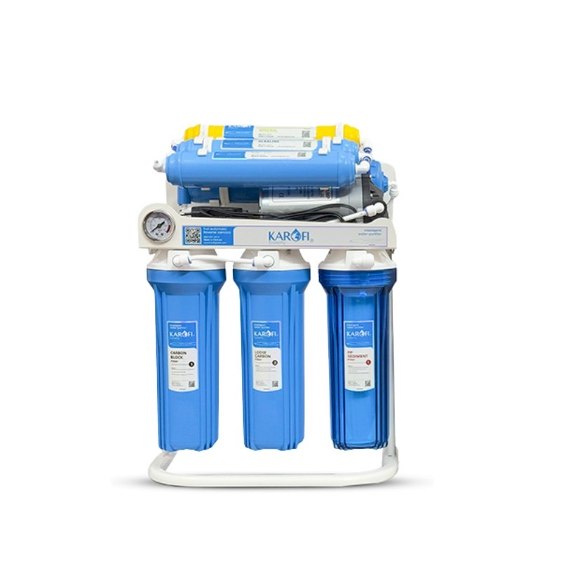 KAROFI RO-100SM 7 Stage 100-GPD RO Water Purifier (With Stand & Pressure Meter) - Image 2
