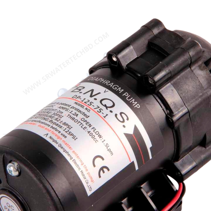 B.N.Q.S RO Booster Pump 75 GPD Black - Image 5