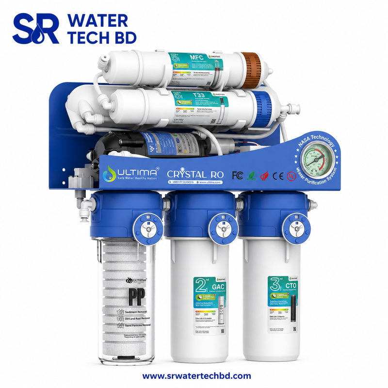 Ultima Crystal Gen 2 (F6) 100 GPD 6-Stage Mineral RO Water Purifier